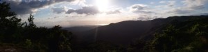 Panoramic wide shot from our house